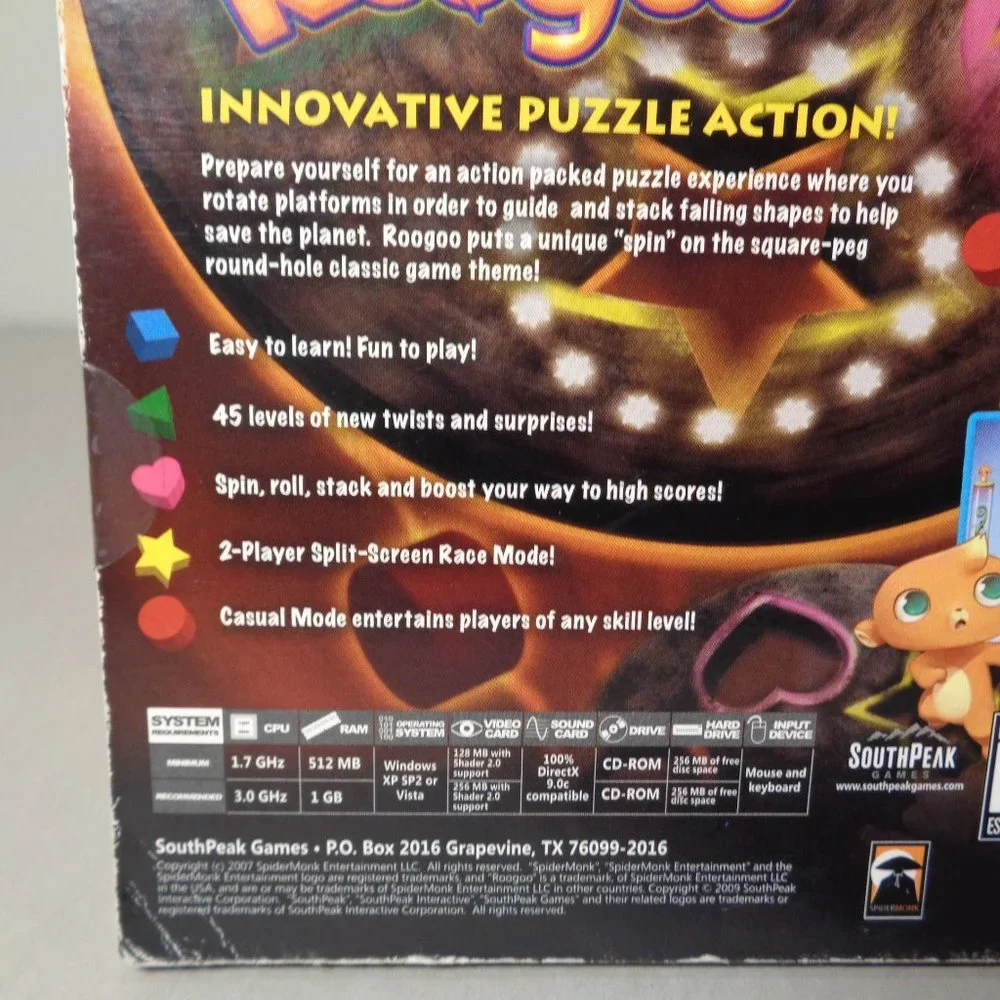 ROOGOO Innovative Puzzle Action! New PC CD-ROM Video Game